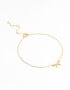 Goldair Gold Plated Sterling Silver Bow Chain Bracelet