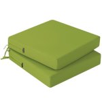 Idee-home Outdoor Chair Cushions Set Of 2 Waterproof Outdoor Seat Cushions For Patio Furniture Outside Replacement Chair Pad Wit