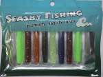 7CM 3.3G Soft Plastic Artificial Bait Bass Fishing Texas Rig Worm Lure