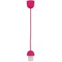 Pendant Light Suspending Set E27 1X60W Pink Plastic