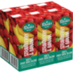 Rhodes 100% Strawberry & Banana Fruit Juice Blend Cartons 6 X 200ML