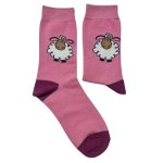 Sheep Adult Anklet Socks - Purple - Factory Plaza