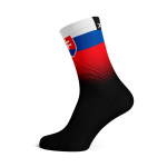 Slovakia Flag Socks - Medium Black