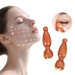 Lotus Facial Massage Tool Copper Bead Gua Sha