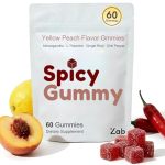 Zab Spicy Gummies Cubes Ashwagandha 45MG With L-theanine & Caffeine Energy Calm & Mood Support Gummies For Couples Vegan Yellow