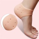 1 Pair Silicone Heel Protector Sleeve Moisturizing Gel Heel Cushion Socks Unisex Dry Cracked Feet Guard 9-11IN 23-28CM Comfort F
