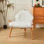 1PC Faux Fur Chair Seat Cover White Plush Rug Soft Area Rug For Bedroom Fluffy Rug Living Room Shaggy Rug Shaggy Carpet