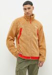 M Campshire Fleece Jacket - Almond Butter & Fiery Red