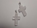 Clear Quartz Small Cross Pendant F38