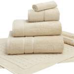 Terry Lustre 710GSM Platinum Range - Various Colours & Sizes - Bath Towel 70CM X 130CM Ecru