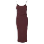 Burgundy Bodycon Midi Dress