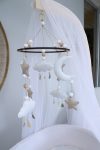 Cot Mobile Neutrals: Clouds Raindrops Looking Pretty