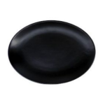 Nova Style Oval Coupe Plate 35CM Matt Black Set Of 6