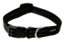 Rogz Utility Medium 16MM Snake Dog Collar Reflective Different Colours - Black