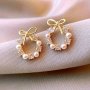 1 Pair Minimalist And Delicate Butterfly Shaped Studs Earrings Stylish New Year Jewelry Gift Stud Earrings For Women