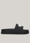 Tommy Hilfiger Elevated Flatform Slide - Black