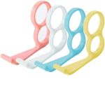 4PCS Multi-color Phone Grip Holders - Pp Plastic Finger Rings Anti-slip