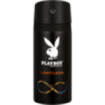 PLAYBOY Limitless Mens Aerosol Deodorant 150ML