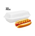 S-4 Hot Dog Box White 125PK