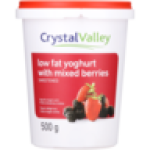 Crystal Valley Low Fat Yoghurt With Mixed Berries 500G