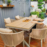 8-SEATER Outdoor Patio Dining Set With Cushioned Chairs