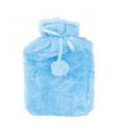 Luxuriously Covered Hot Water Bottle Blue