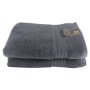 Big And Soft Luxury 600GSM 100% Cotton Bath Sheet Pack Of 2 - Dark Grey