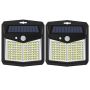 Solar Wall Lights Outdoor Solar Lamp Sunlight Street Light 128 LED