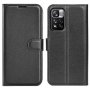 For Xiaomi Redmi Note 11 Pro / Note 11 Pro+ Litchi Texture Horizontal Flip Protective Case With Holder & Card Slots & Wallet Black