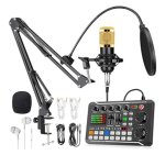 Portable Sound Card Set USB Interface Crystal Clear Sound