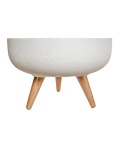 Rustic Bowl Japi Planter Cache Pot With Stand JVRD45 - Off White