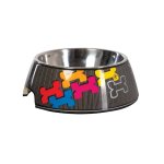 Rogz Dogz 2-IN-1 Bubble Dog Bowlz - Medium Multi Bone