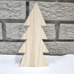 Wood Pine Christmas Tree Small