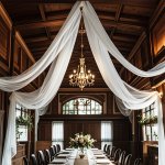 Elegant Polyester Sheer Draping Fabric 79CM X 8M - Versatile Ceiling Chiffon Voile For Wedding Arch Ceremony Backdrop Table & Ch