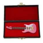 Acouto 10CM Miniature Electric Guitar Ornament In With Display Bracket For Desktop Decoration And Dollhouse Collection
