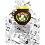 Printed Apron Marmite White