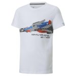 BMW Puma Kids Mms Car Graphic Short Sleeve Tee White
