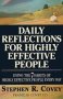 Daily Reflections For Highly Effective People - Living The 7 Habits Of Highly Effective People Every Day   Paperback