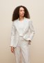 Linen Pinstripe Single Breasted Blazer
