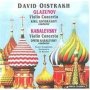 Glazunov: Violin Concerto/kabalevsky: Violin Concerto   Cd