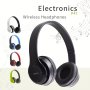 1pc Over-Ear Headset USB Lithium Battery Fold Cat Light Earphones Cartoon Wireless Headsets