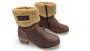 Brown Boot With Faux Fur