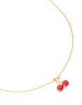 Waterproof Gold Plated Stainless Steel July Red Cubic Zirconia Birthstone Bracelet