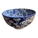 Bloom Indigo Ceramic Bowl 12W5HCM
