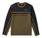 H-d Tech Color Block Vented Long Sleeve Crew