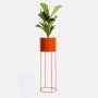 Emerging Creatives Drum Plant Stand - Oxide Red