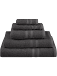 Charcoal Cotton Bath Sheet - 90X150CM Grey