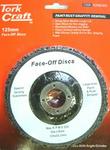 Tork Craft Face Off Disc 125MM Carded For Drill