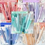 7PCS Boxed Press Students Exam Opening School Gift Gel Pen 0.5MM Black