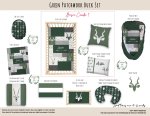 Cot Duvet Bedding Green Patchwork Buck Set